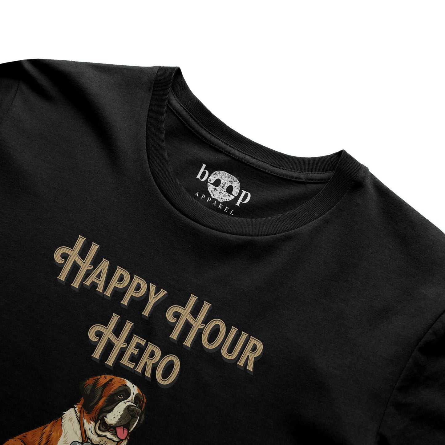 Funny dog owner t-shirt with sarcastic humor -Happy Hour Hero - Cotton T