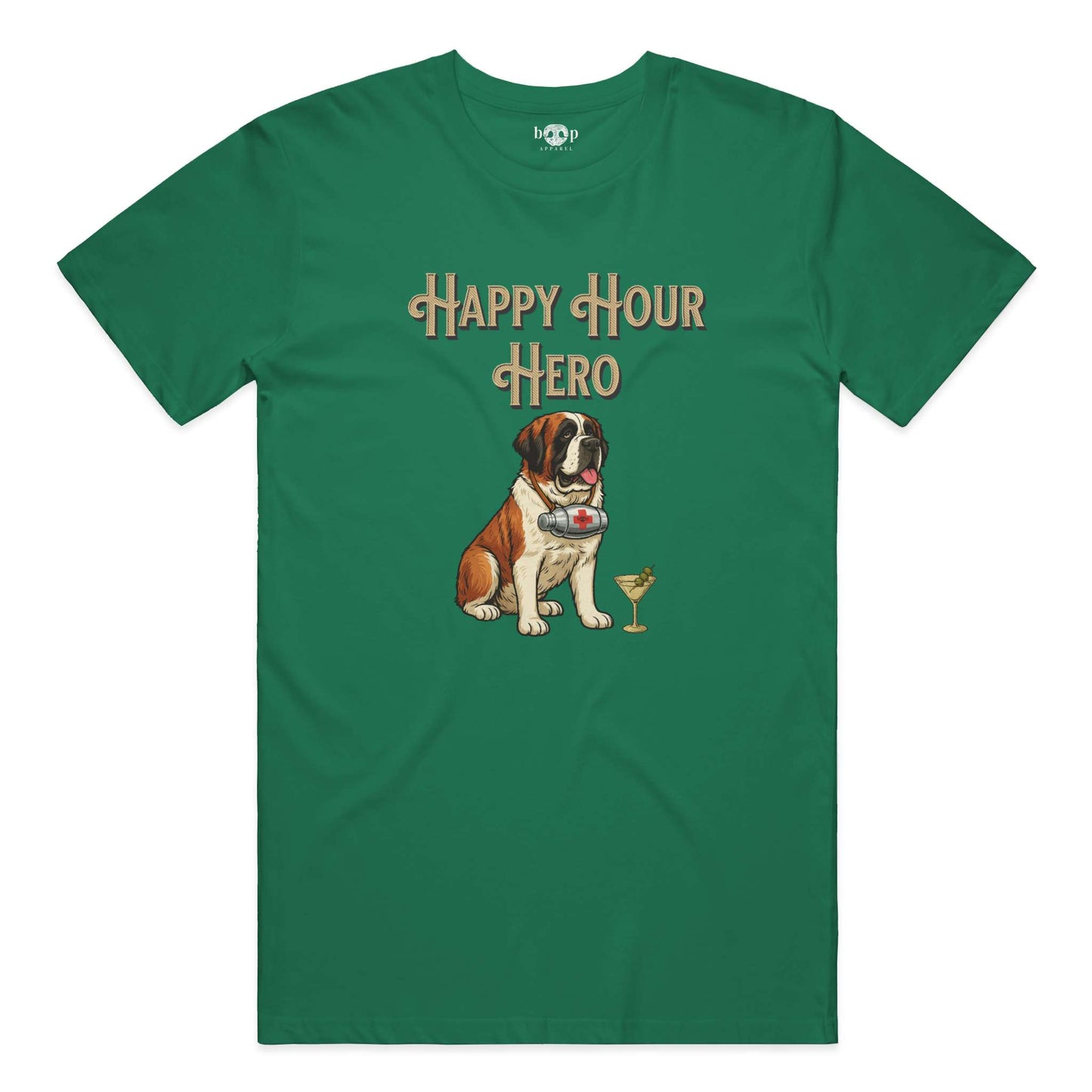 Funny dog owner t-shirt with sarcastic humor -Happy Hour Hero - Cotton T