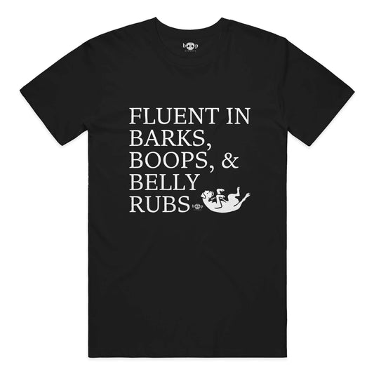 Funny dog owner t-shirt with sarcastic humor -Trilingual - Cotton T