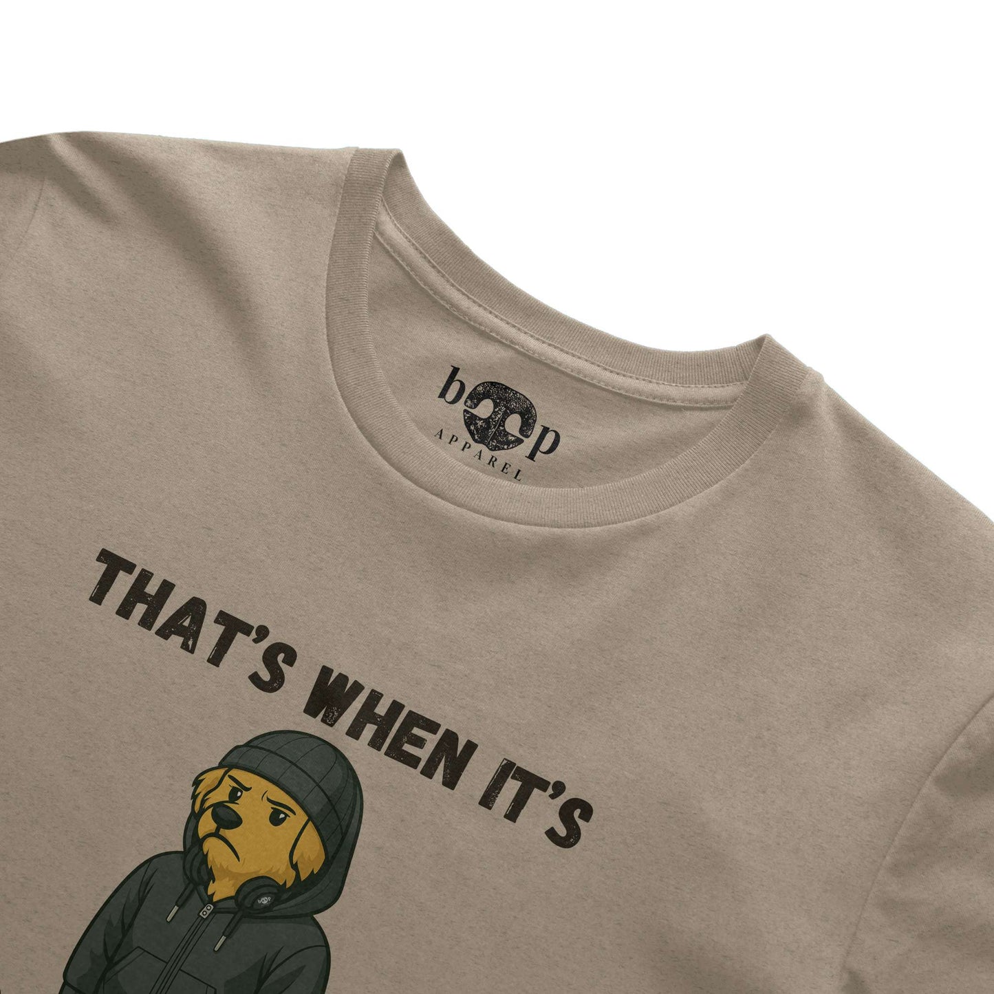 Funny dog owner t-shirt with sarcastic humor -Back to the Lab Again - Heather T