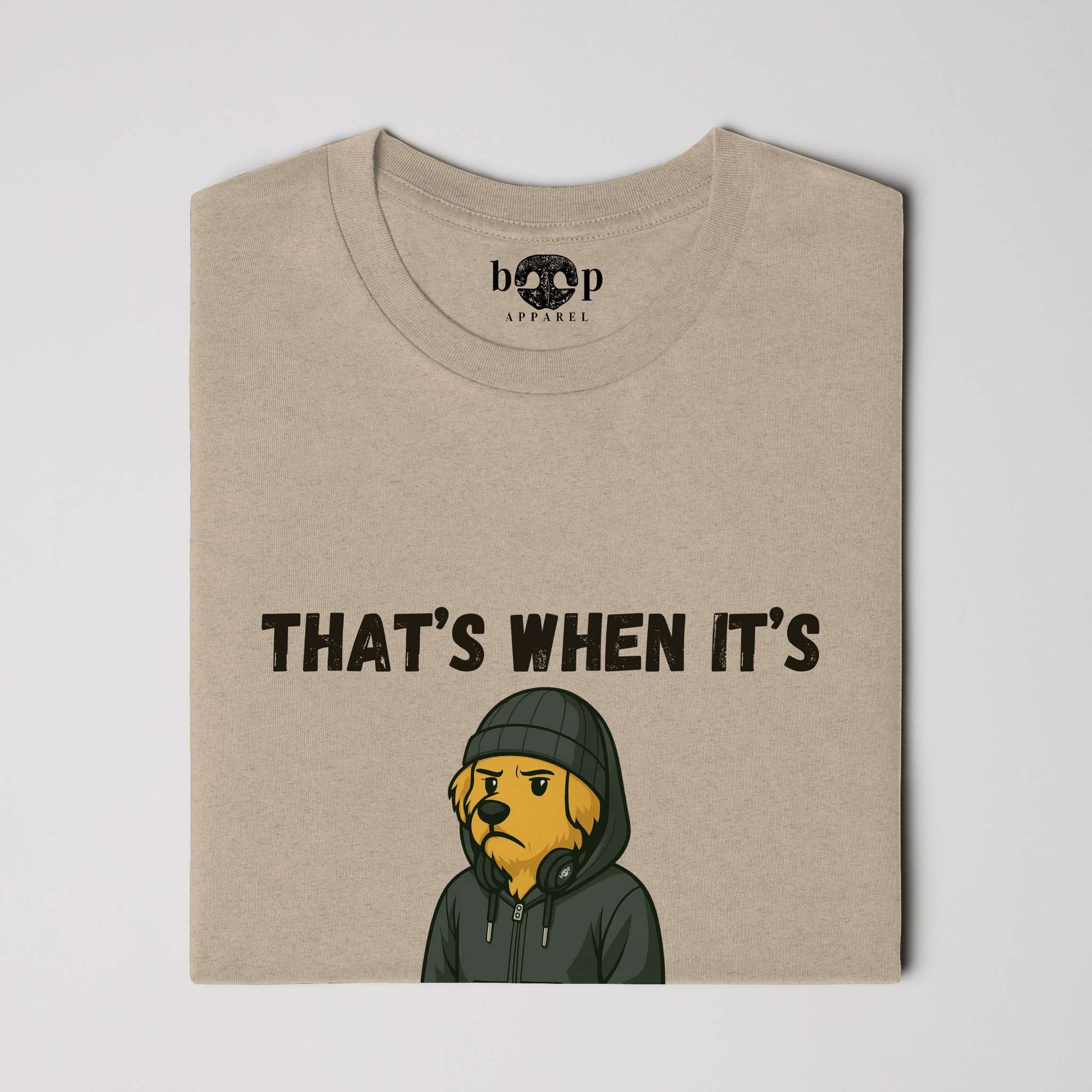 Funny dog owner t-shirt with sarcastic humor -Back to the Lab Again - Heather T