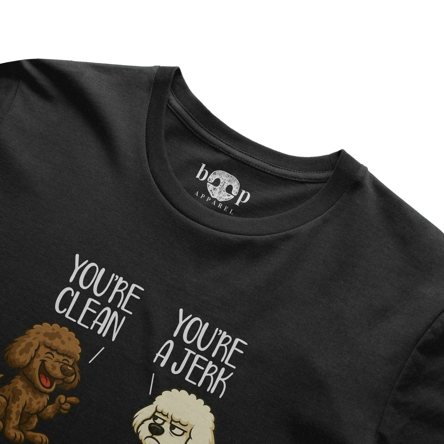 Funny dog owner t-shirt with sarcastic humor -Clean and Jerk - Heather T