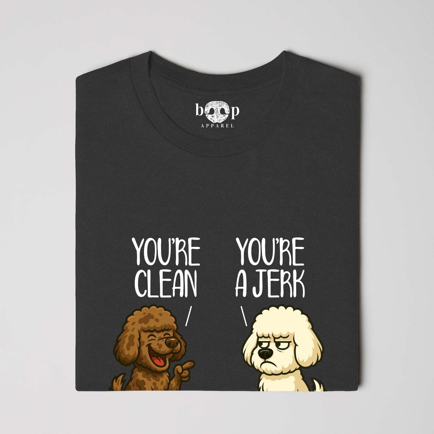 Funny dog owner t-shirt with sarcastic humor -Clean and Jerk - Heather T