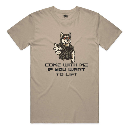 Funny dog owner t-shirt with sarcastic humor -Come With Me - Heather T
