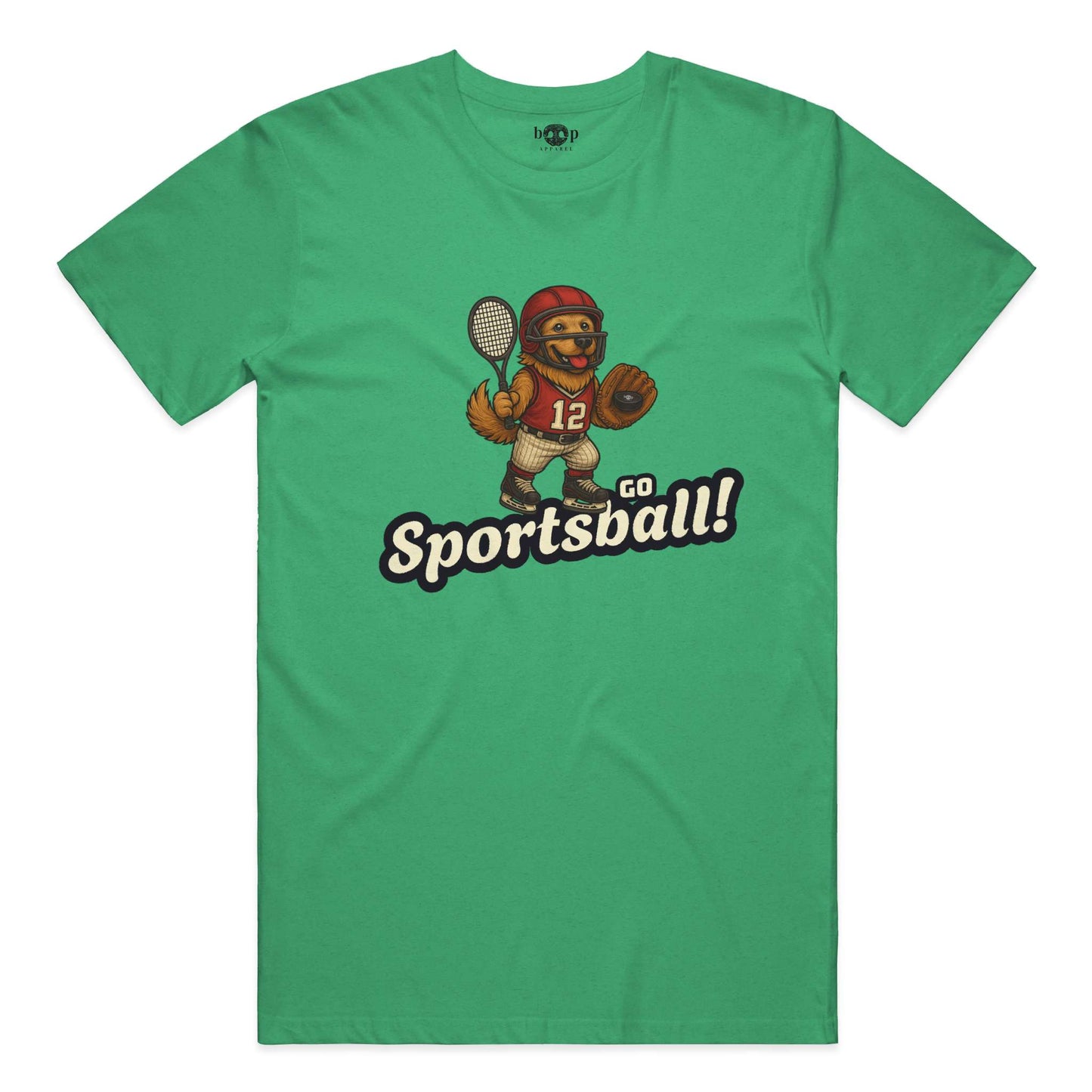 Funny dog owner t-shirt with sarcastic humor -Go Sportsball - Heather T