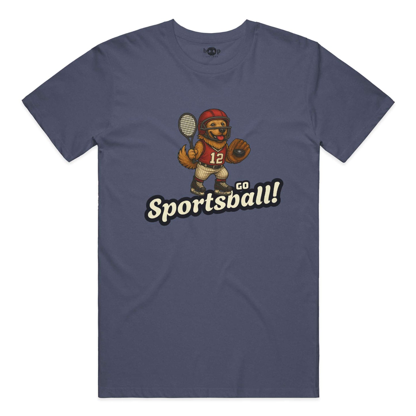 Funny dog owner t-shirt with sarcastic humor -Go Sportsball - Heather T