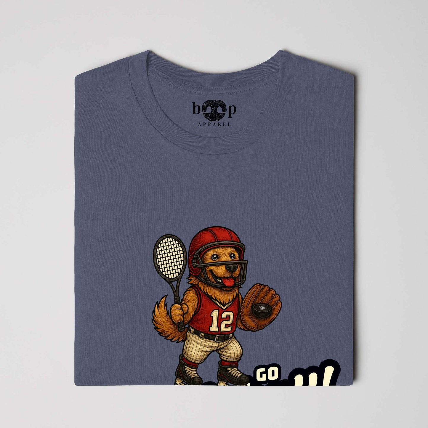 Funny dog owner t-shirt with sarcastic humor -Go Sportsball - Heather T