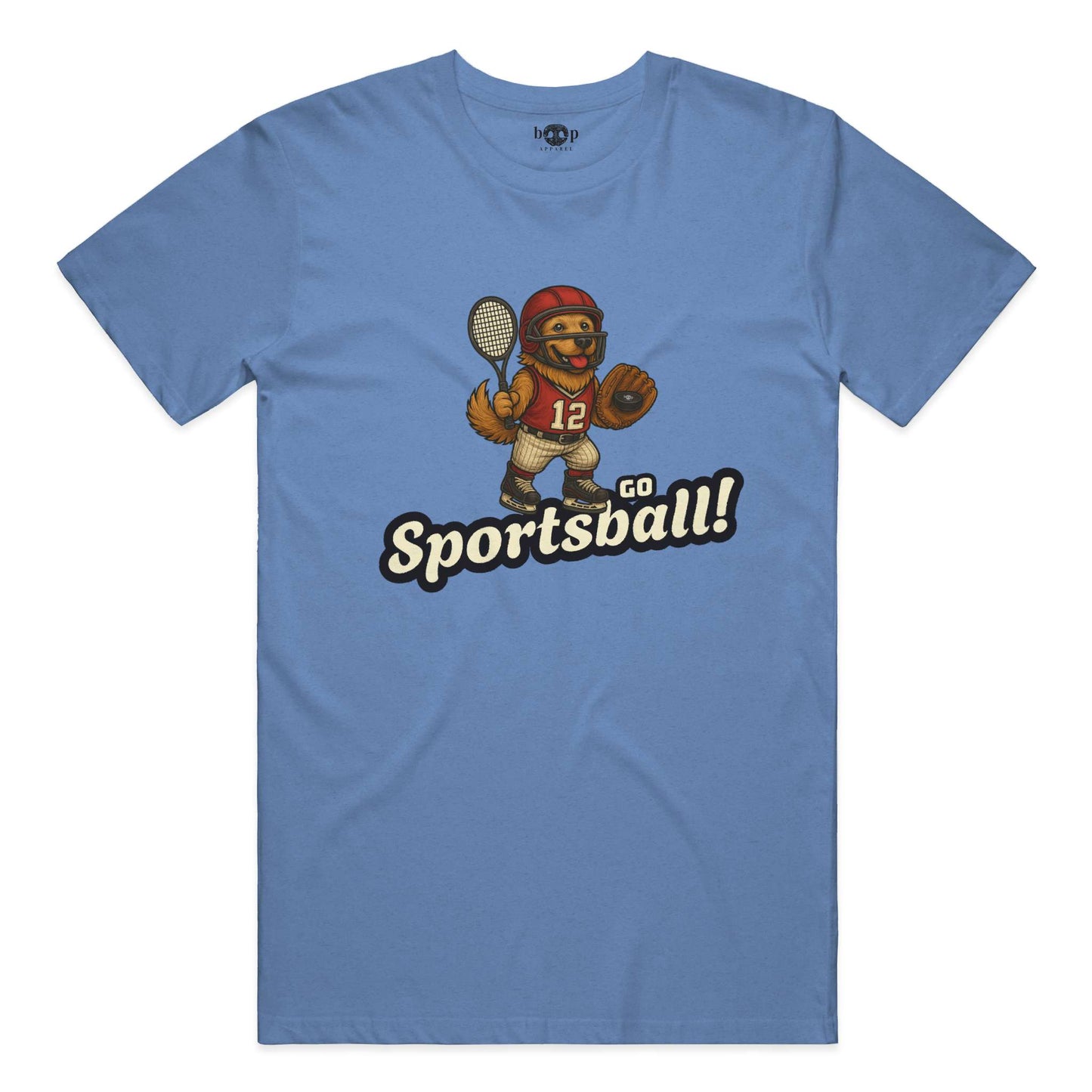 Funny dog owner t-shirt with sarcastic humor -Go Sportsball - Heather T
