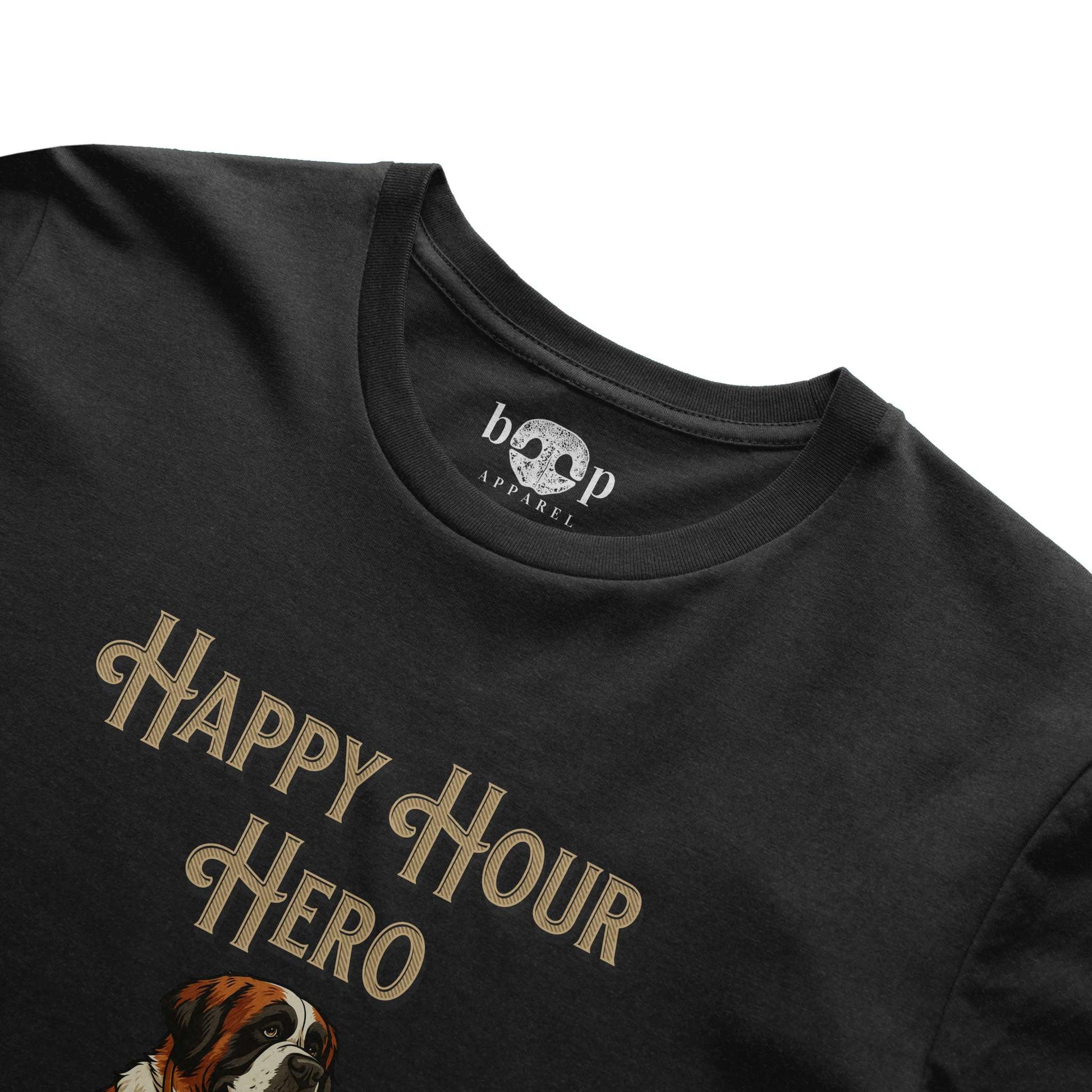 Funny dog owner t-shirt with sarcastic humor -Happy Hour Hero - Heather T