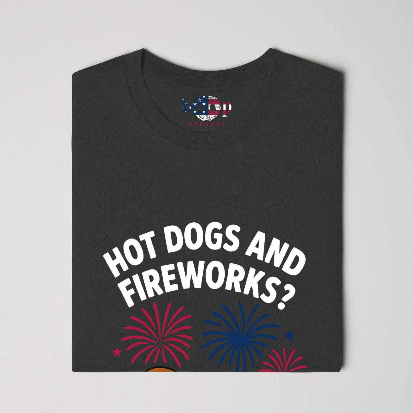 Funny dog owner t-shirt with sarcastic humor -Hot Dogs and Fireworks - Heather T