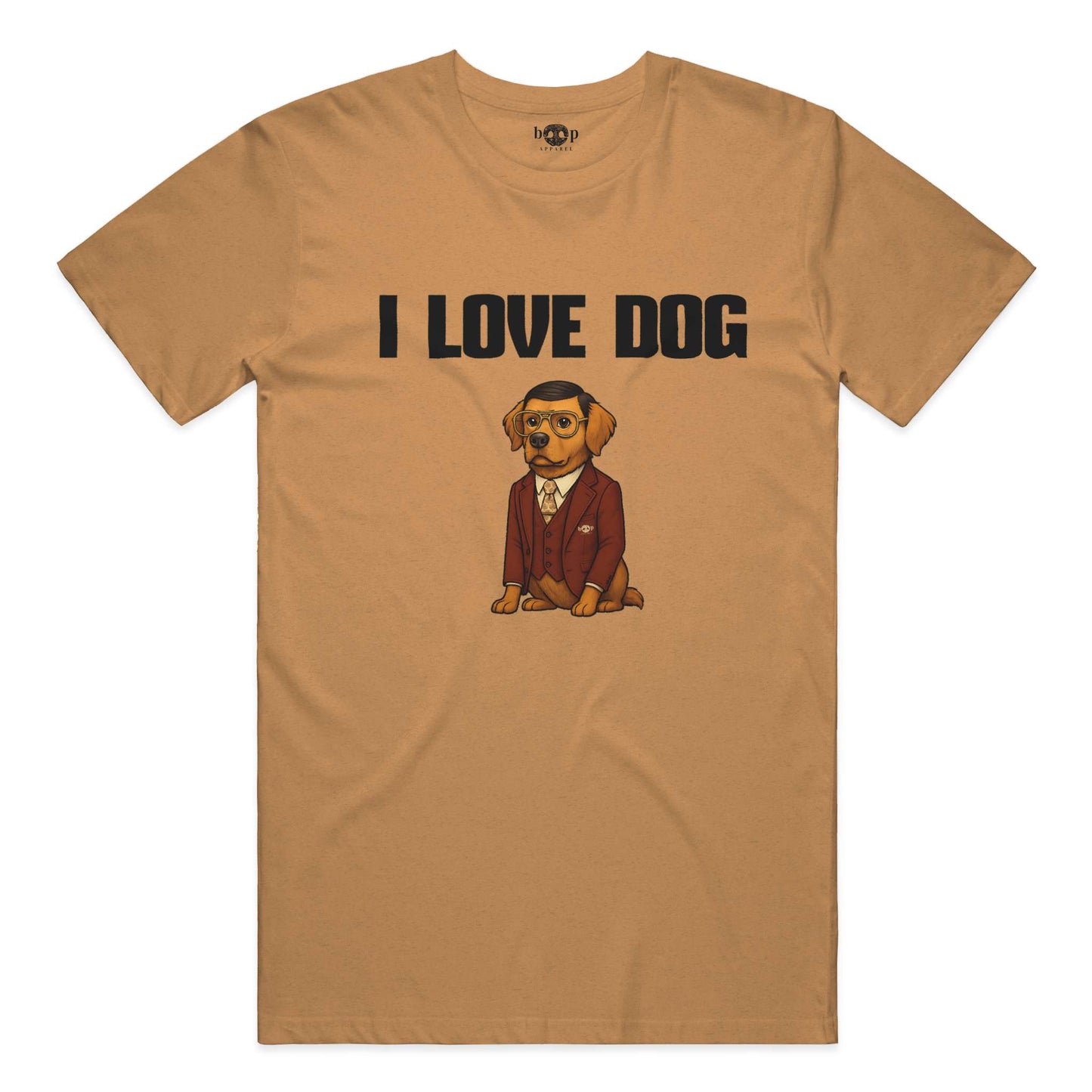 Funny dog owner t-shirt with sarcastic humor -I Love Dog - Heather T