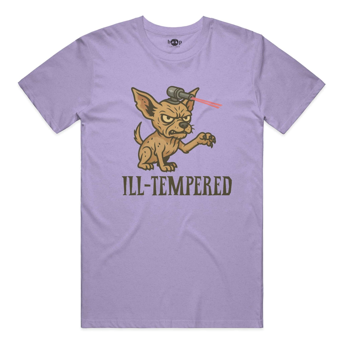 Funny dog owner t-shirt with sarcastic humor -Ill-Tempered - Heather T