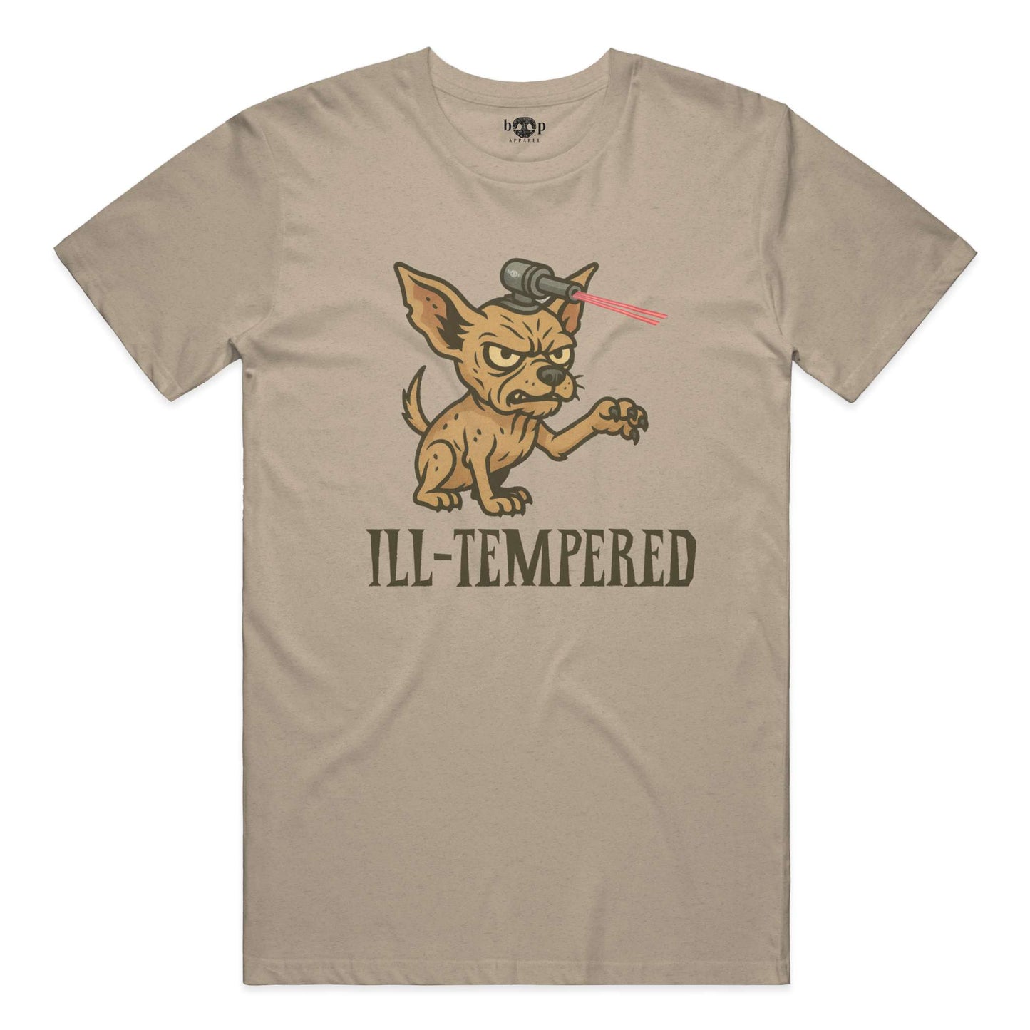 Funny dog owner t-shirt with sarcastic humor -Ill-Tempered - Heather T