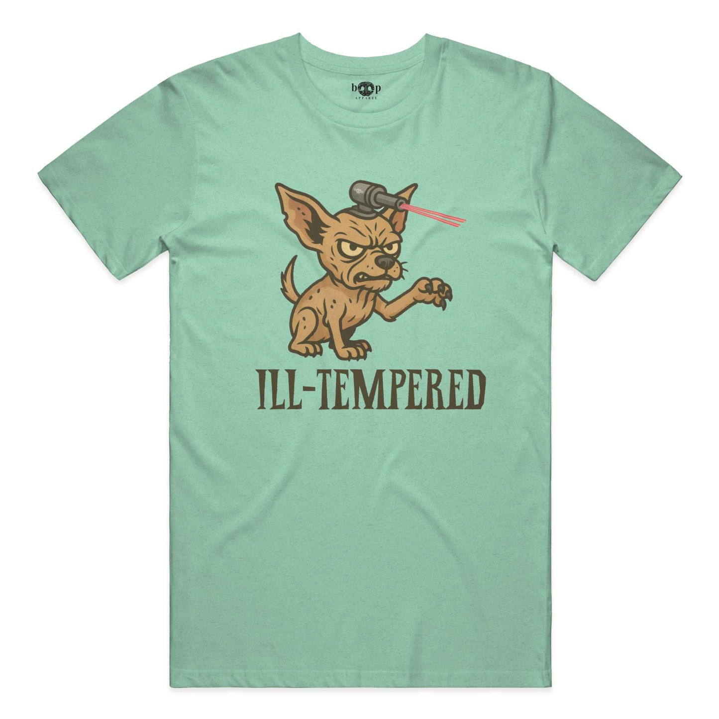 Funny dog owner t-shirt with sarcastic humor -Ill-Tempered - Heather T