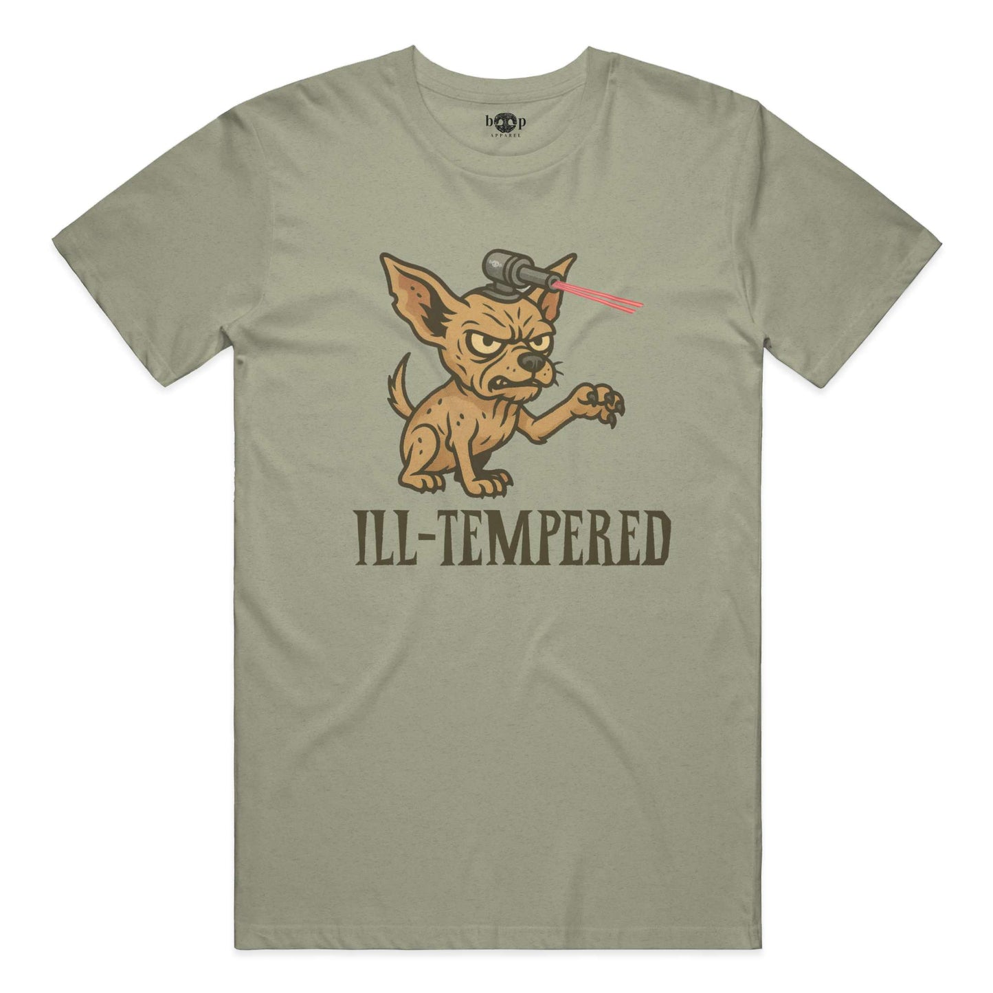 Funny dog owner t-shirt with sarcastic humor -Ill-Tempered - Heather T