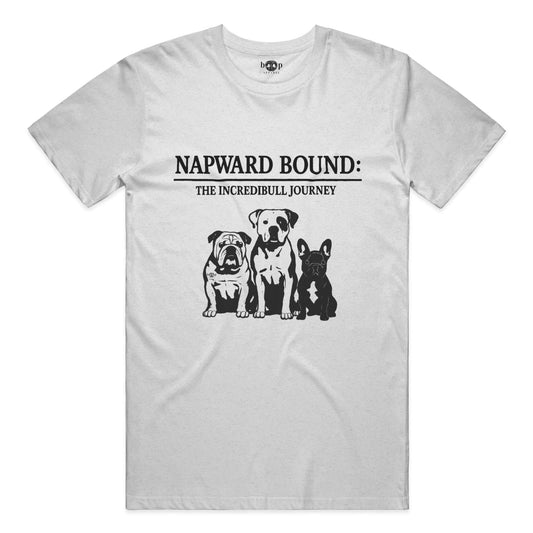 Funny dog owner t-shirt with sarcastic humor -Napward Bound - Heather T