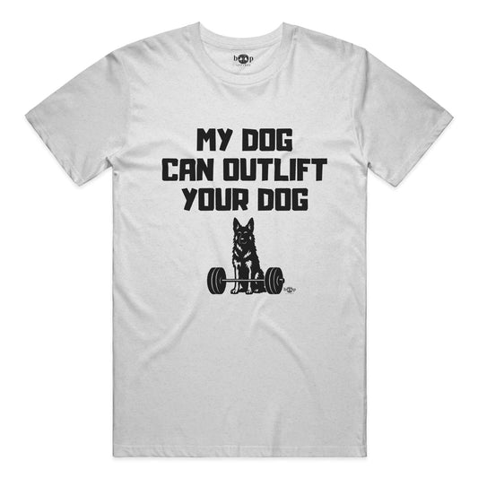 Funny dog owner t-shirt with sarcastic humor -Outlift - Heather T
