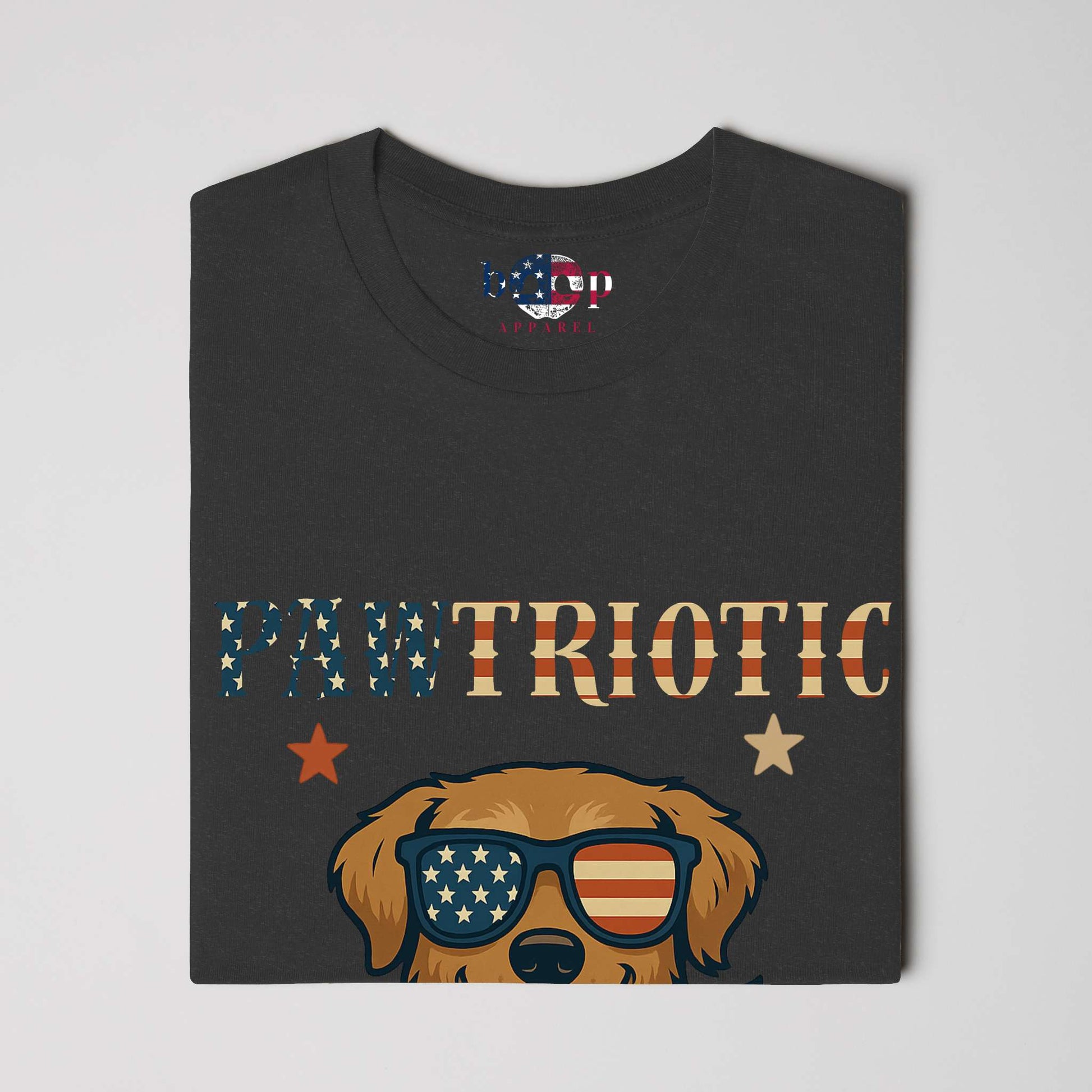 Funny dog owner t-shirt with sarcastic humor -Pawtriotic - Heather T