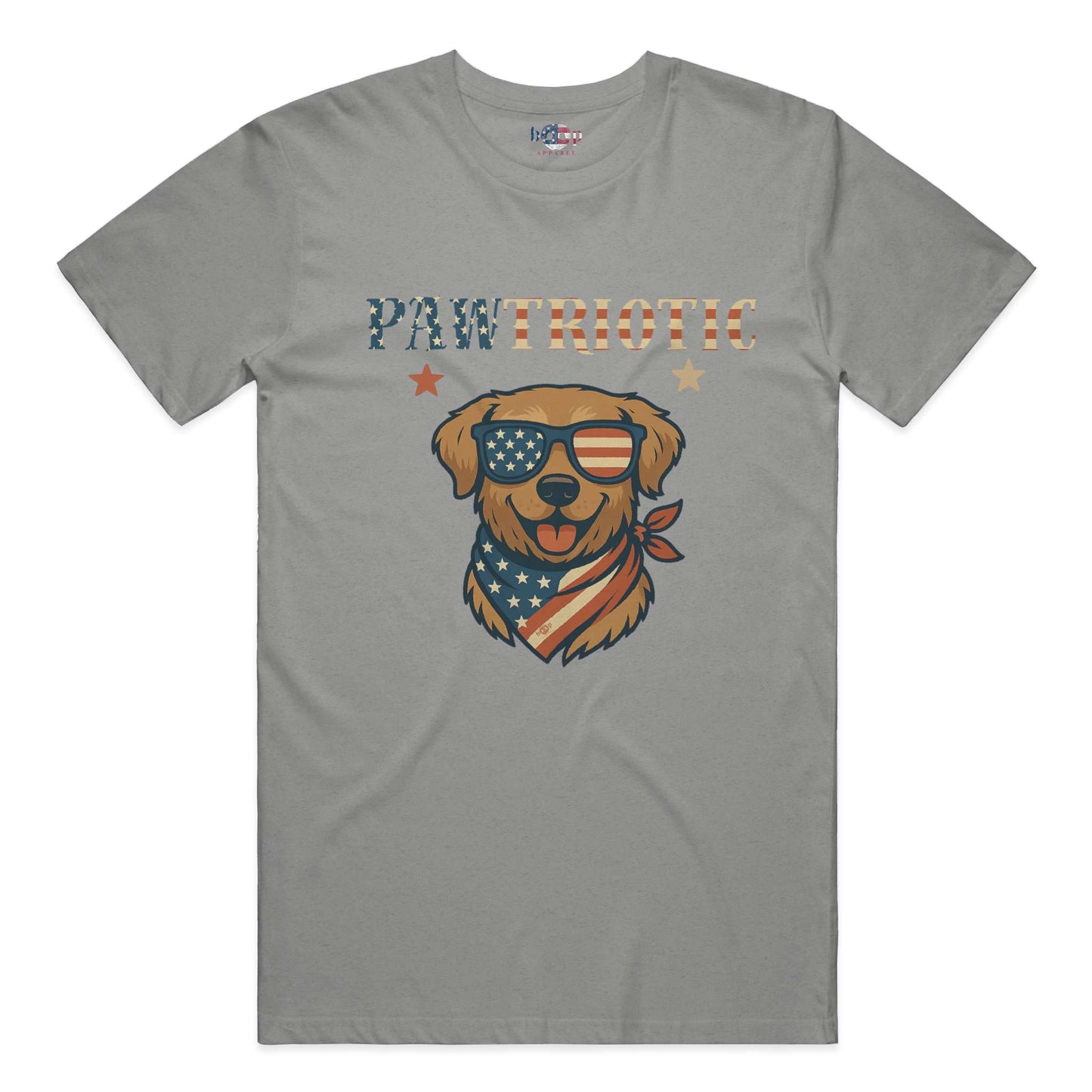 Funny dog owner t-shirt with sarcastic humor -Pawtriotic - Heather T