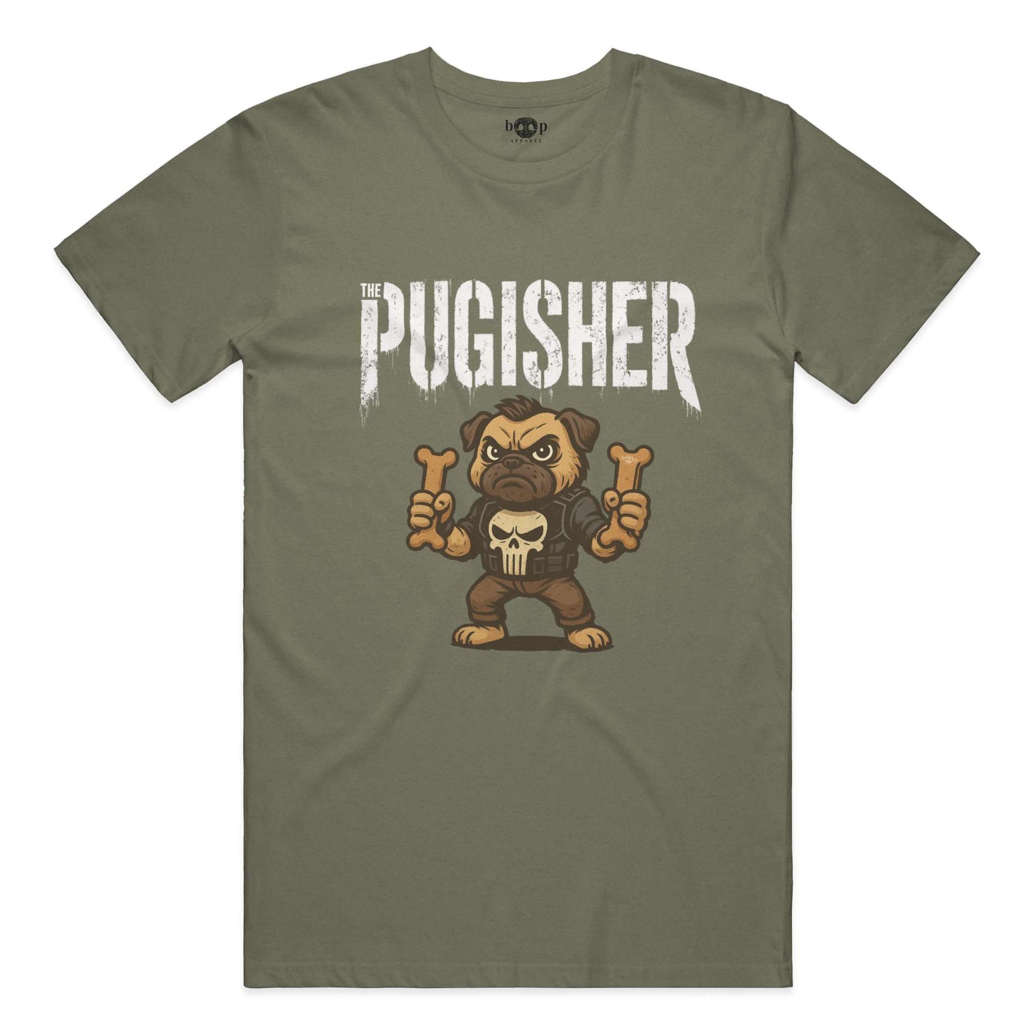 Funny dog owner t-shirt with sarcastic humor -Pugisher - Heather T