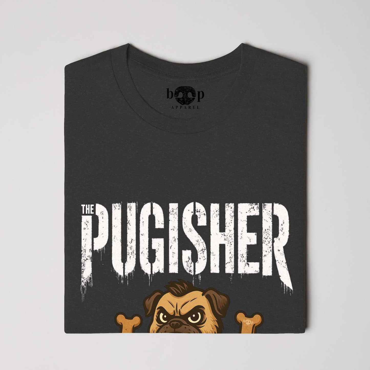 Funny dog owner t-shirt with sarcastic humor -Pugisher - Heather T