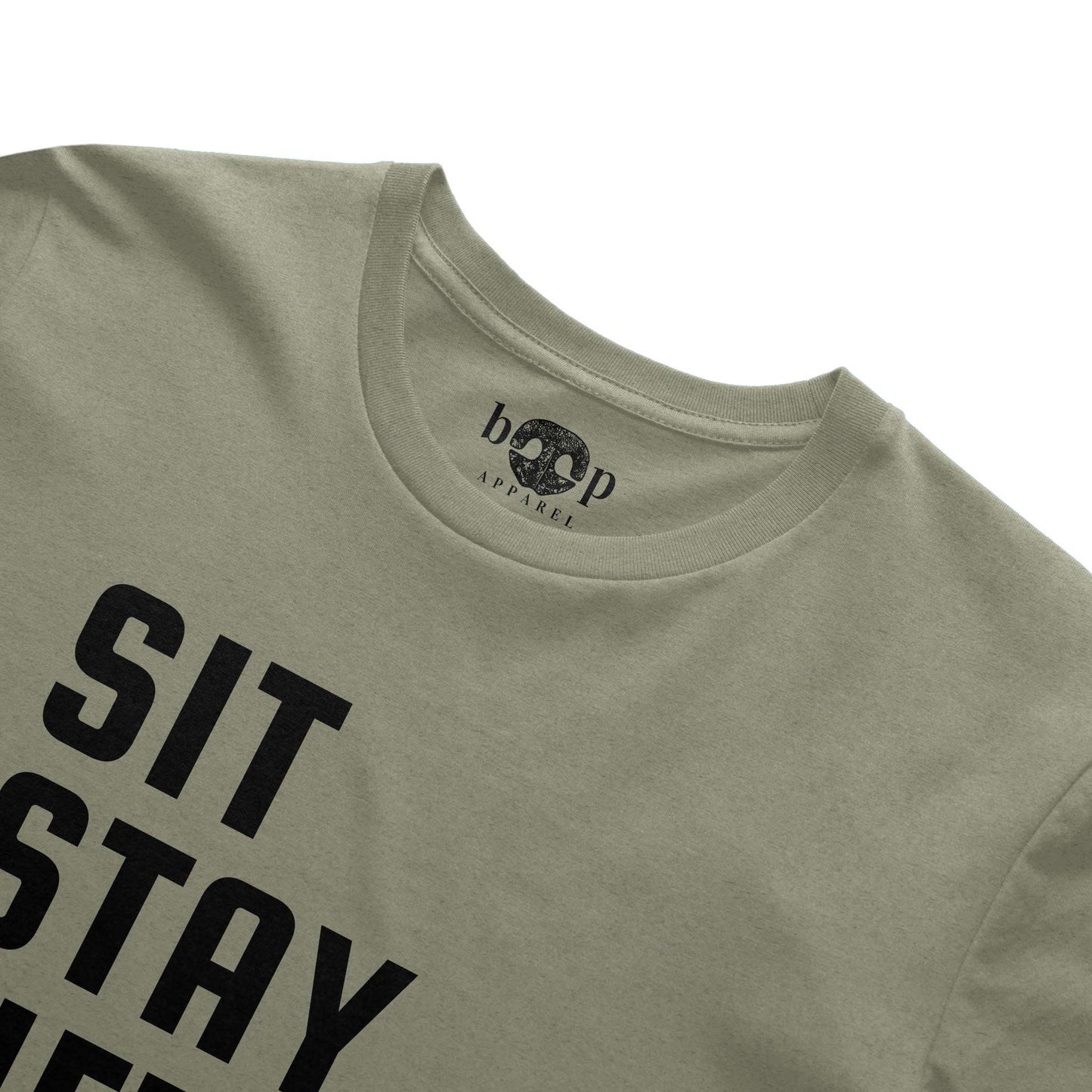 Funny dog owner t-shirt with sarcastic humor -Sit, Stay, Lift, Repeat - Heather T