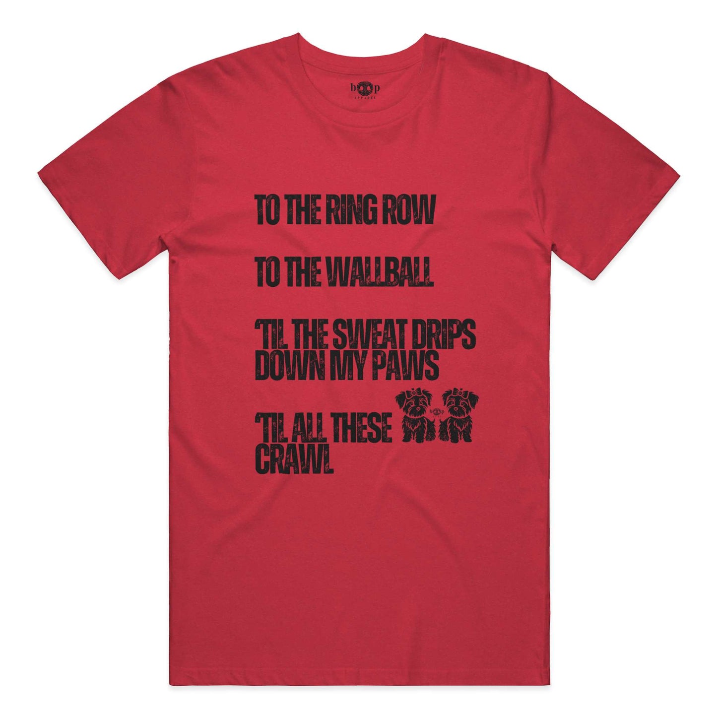 Funny dog owner t-shirt with sarcastic humor -Sweat Drips Down My Paws - Heather T