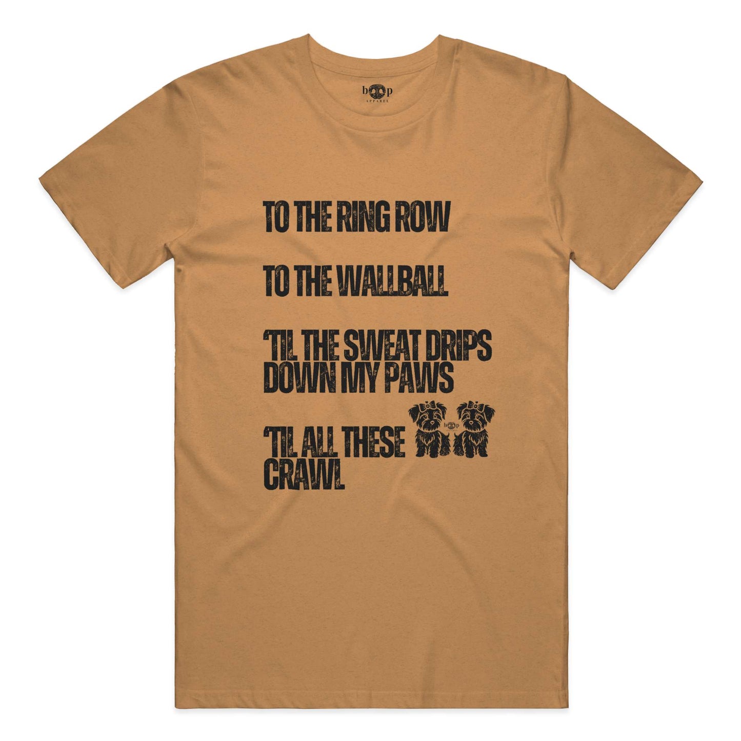 Funny dog owner t-shirt with sarcastic humor -Sweat Drips Down My Paws - Heather T