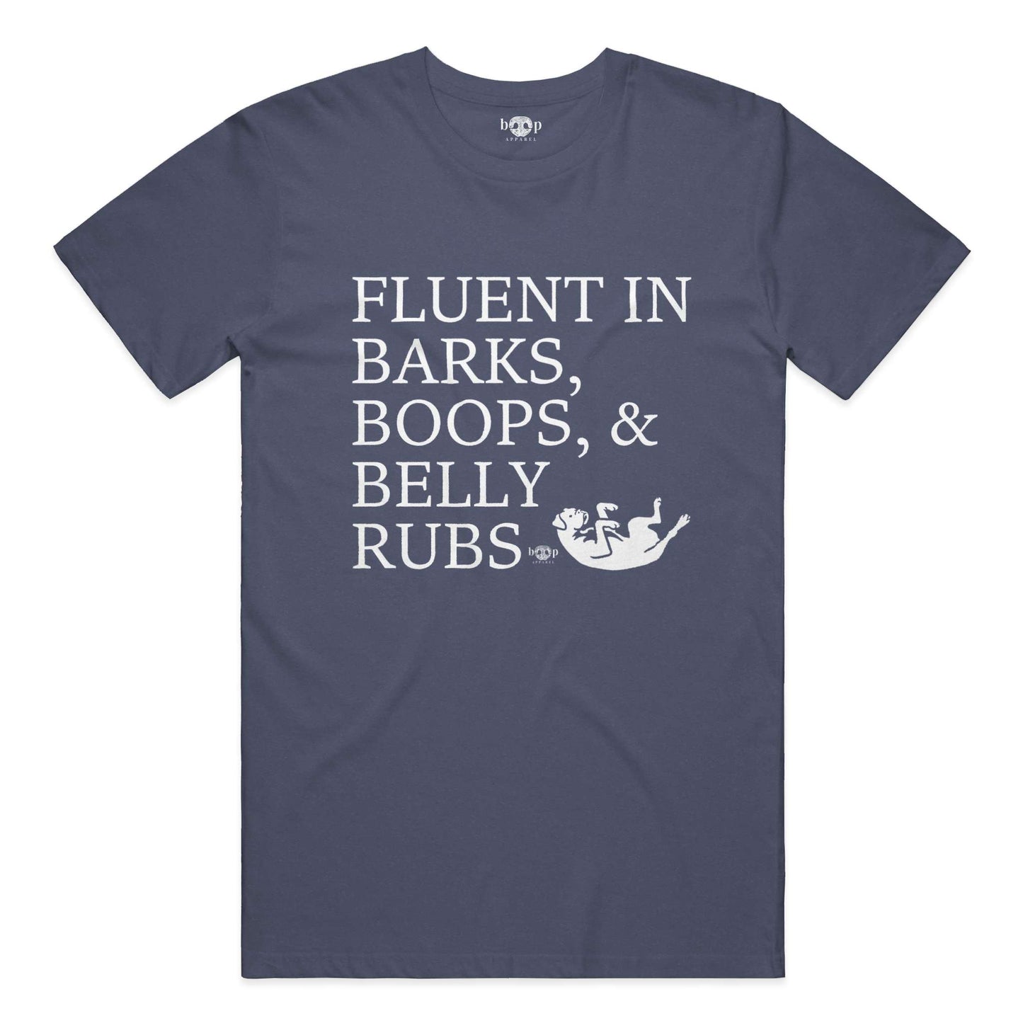 Funny dog owner t-shirt with sarcastic humor -Trilingual - Heather T