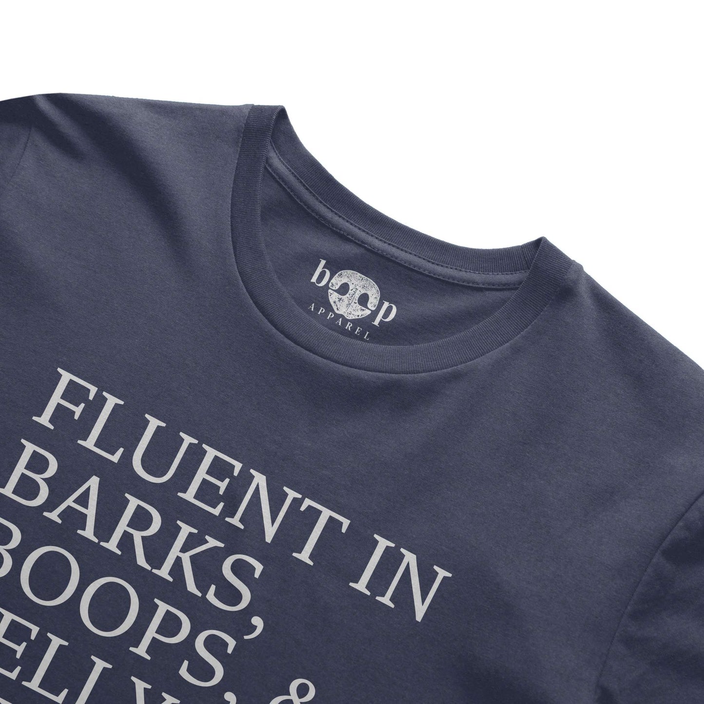 Funny dog owner t-shirt with sarcastic humor -Trilingual - Heather T