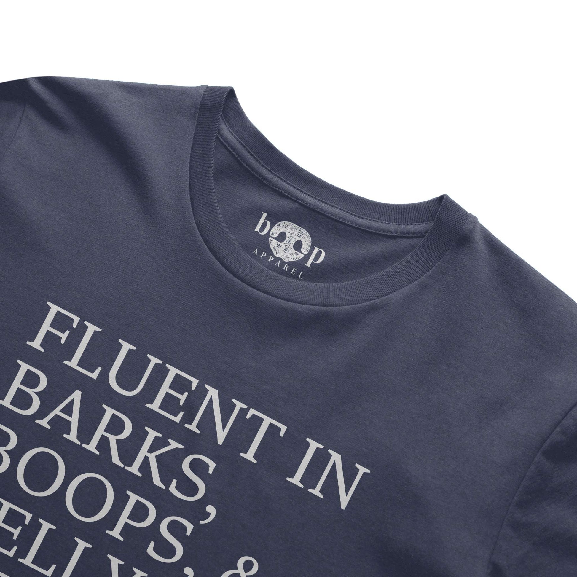 Funny dog owner t-shirt with sarcastic humor -Trilingual - Heather T