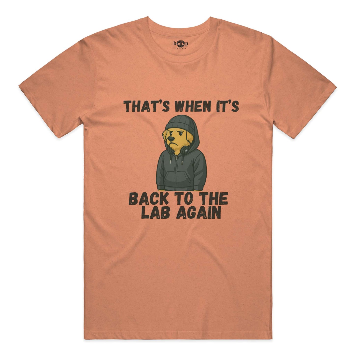 Funny dog owner t-shirt with sarcastic humor -Back to the Lab Again - Triblend T