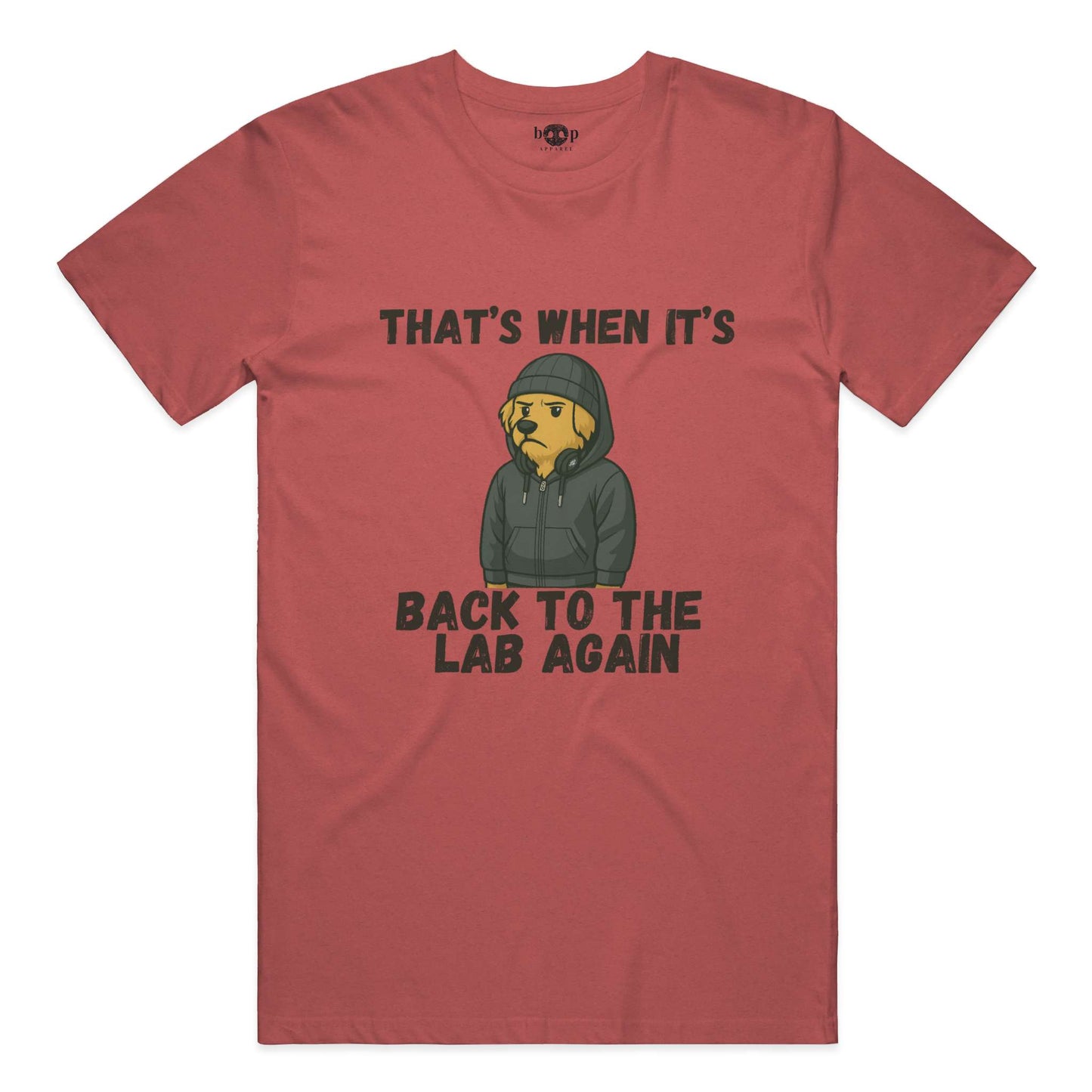 Funny dog owner t-shirt with sarcastic humor -Back to the Lab Again - Triblend T