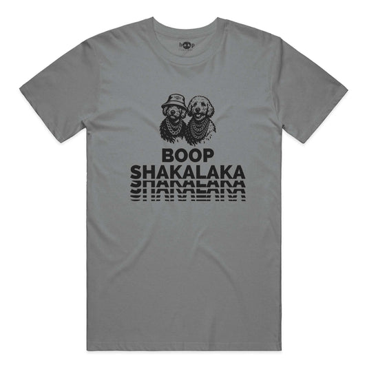 Funny dog owner t-shirt with sarcastic humor -Boop Shakalaka - Triblend T