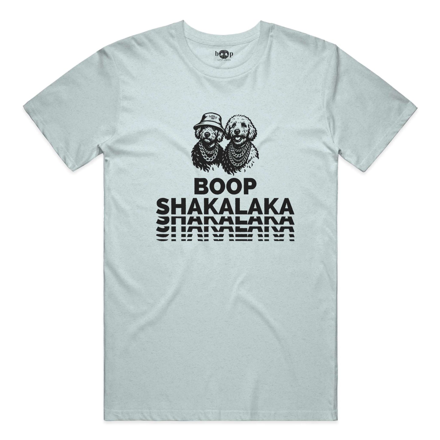 Funny dog owner t-shirt with sarcastic humor -Boop Shakalaka - Triblend T