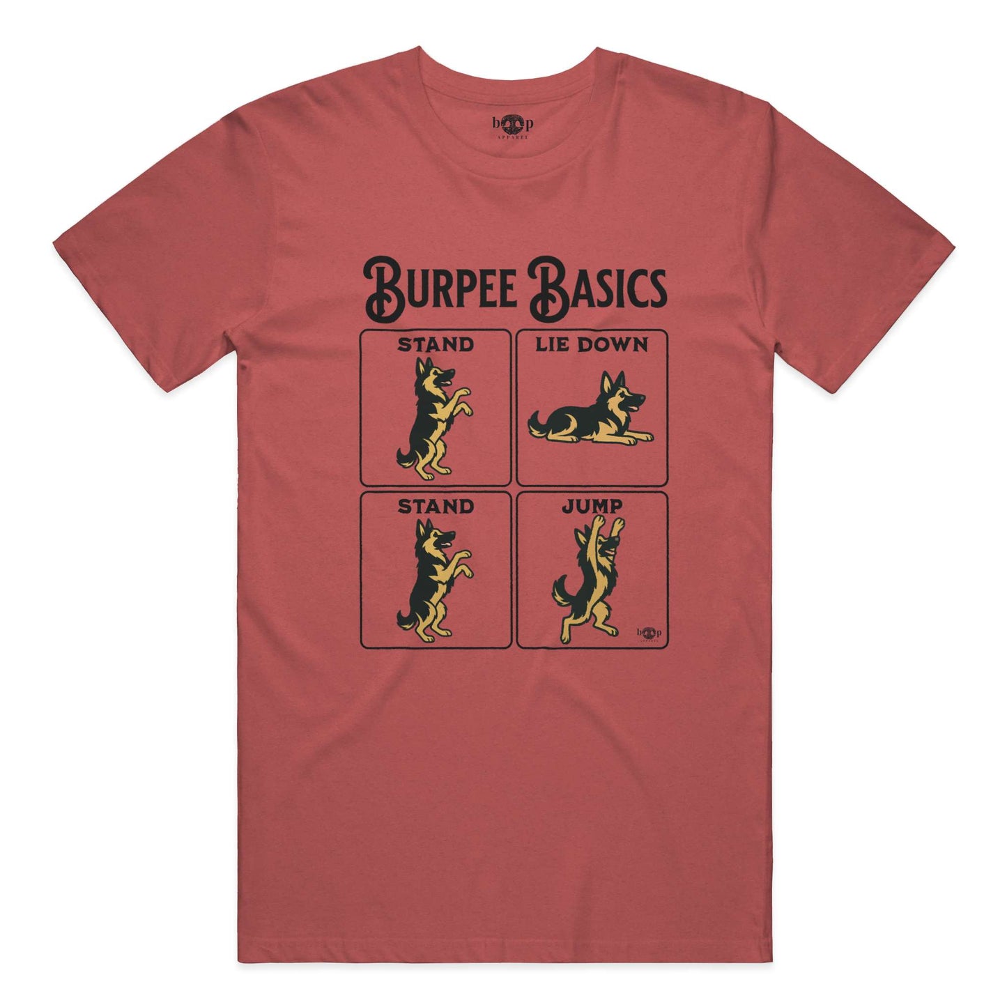 Funny dog owner t-shirt with sarcastic humor -Burpee Basics - Triblend T