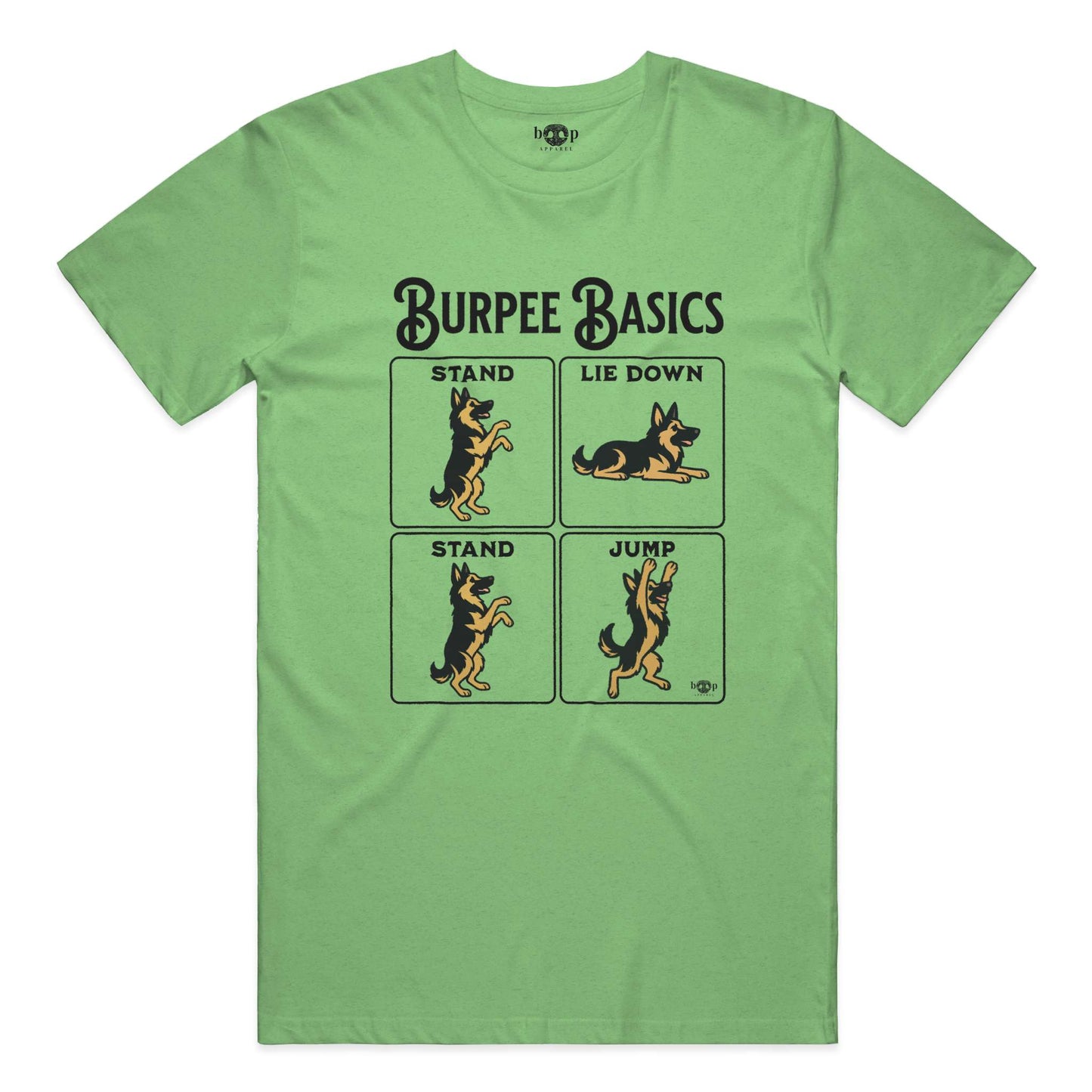 Funny dog owner t-shirt with sarcastic humor -Burpee Basics - Triblend T