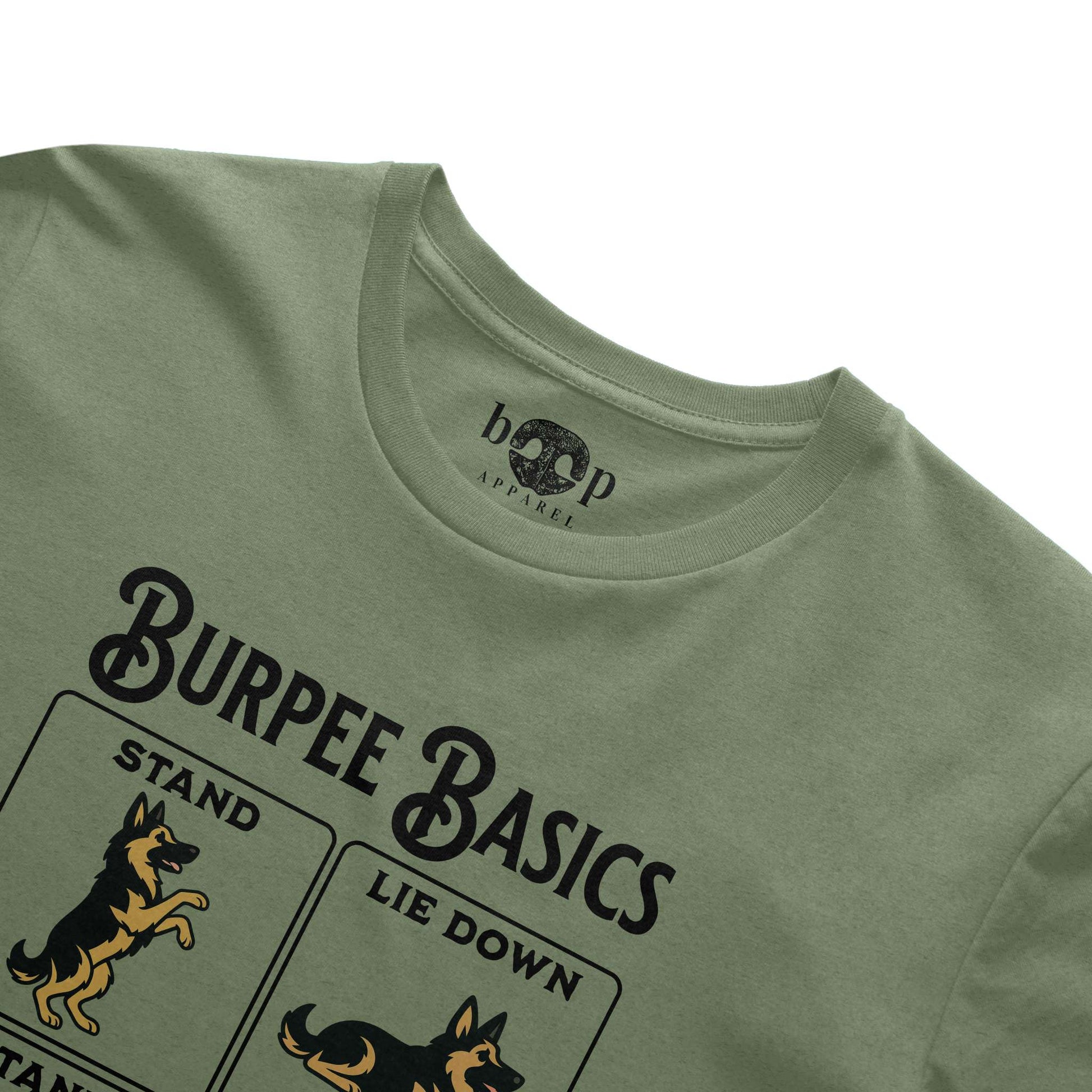 Funny dog owner t-shirt with sarcastic humor -Burpee Basics - Triblend T