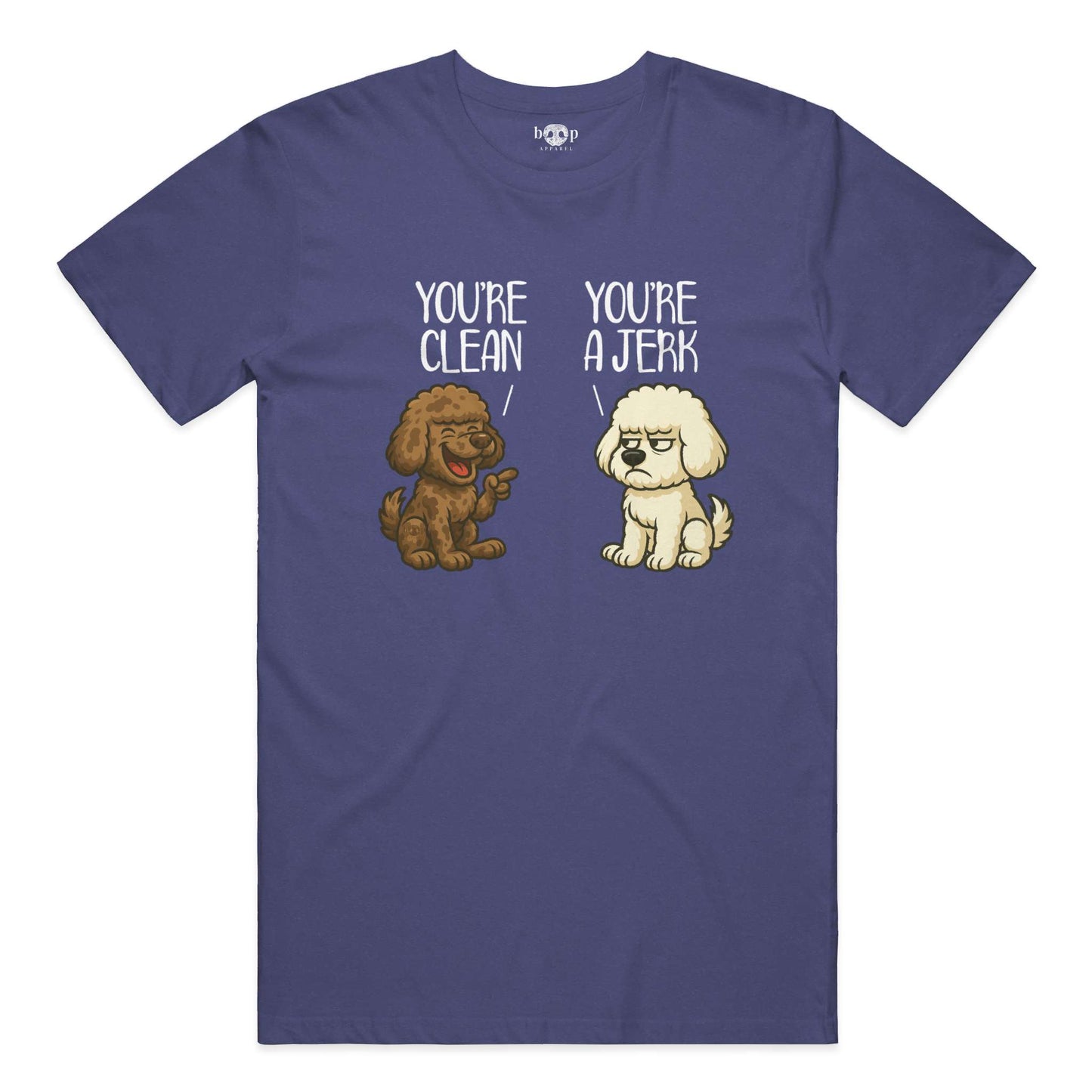 Funny dog owner t-shirt with sarcastic humor -Clean and Jerk - Triblend T