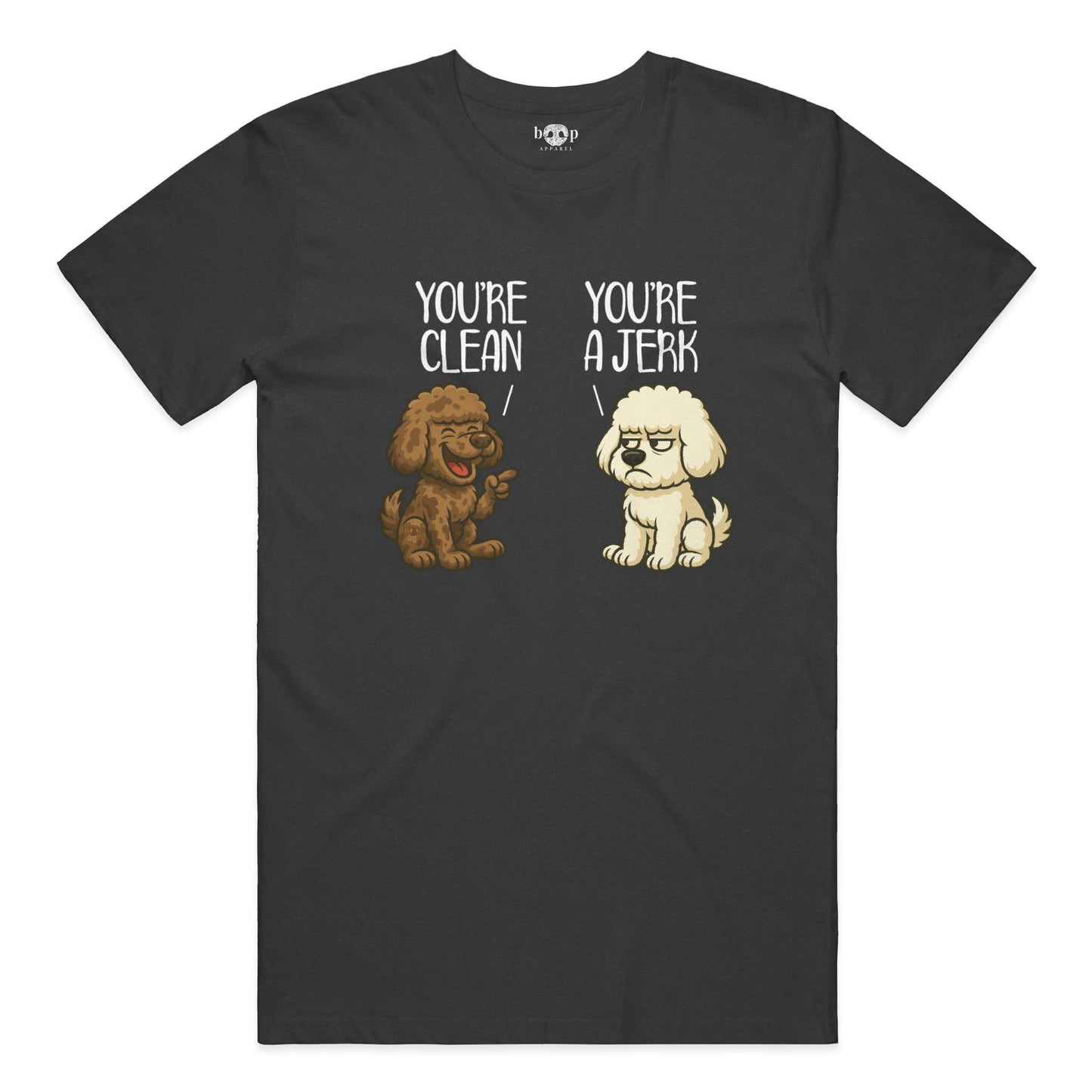 Funny dog owner t-shirt with sarcastic humor -Clean and Jerk - Triblend T