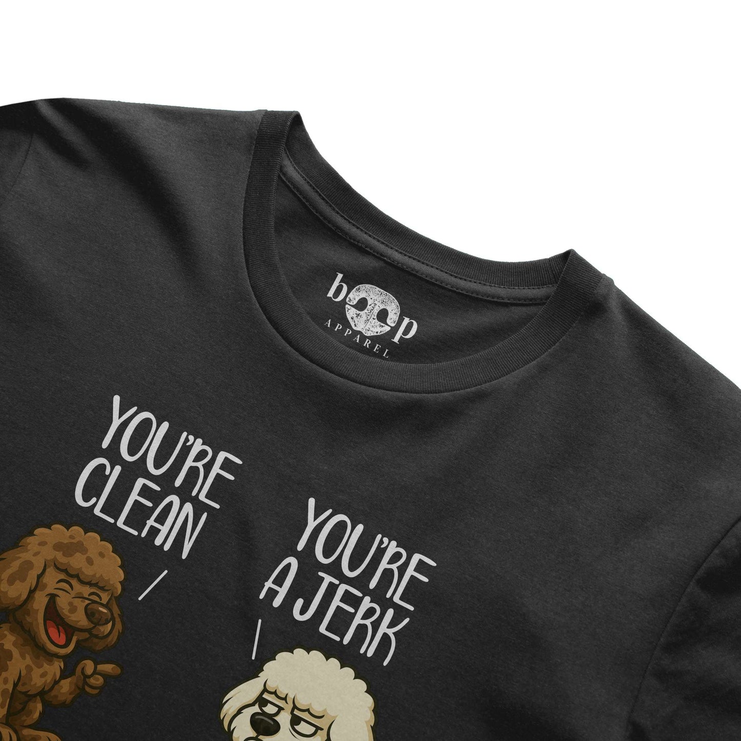 Funny dog owner t-shirt with sarcastic humor -Clean and Jerk - Triblend T