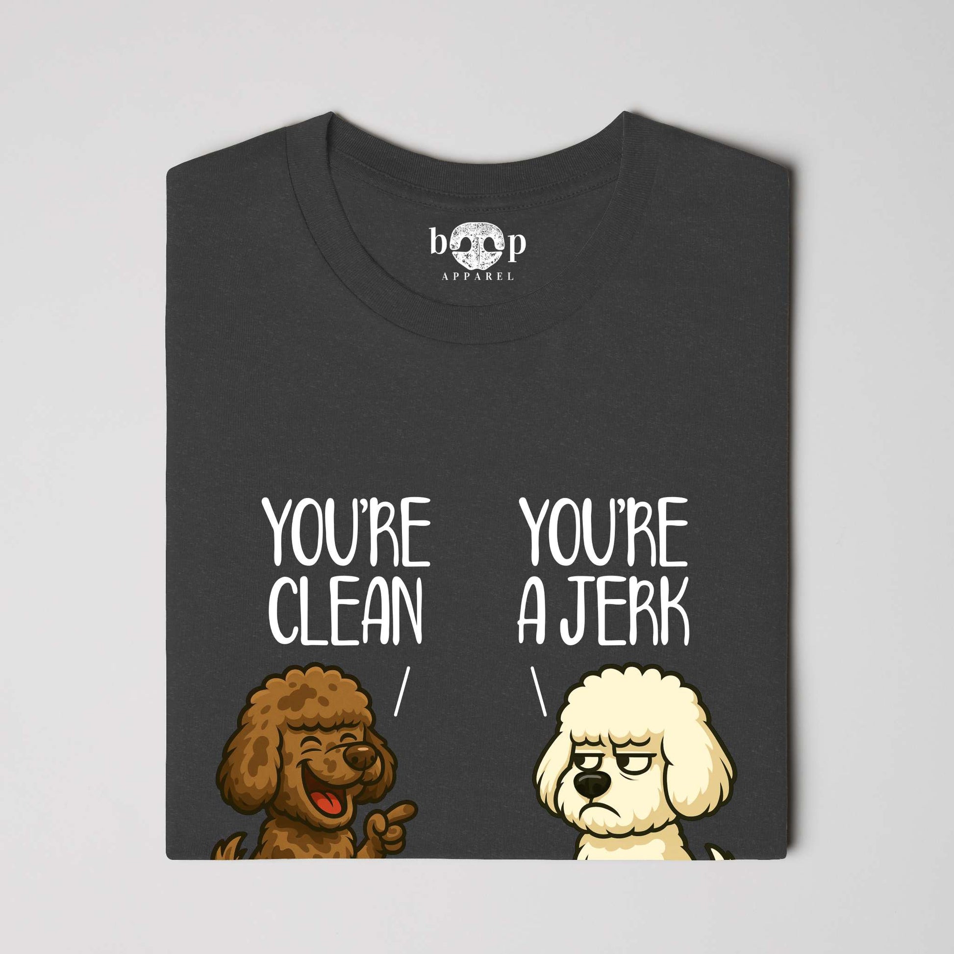 Funny dog owner t-shirt with sarcastic humor -Clean and Jerk - Triblend T