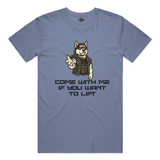 Funny dog owner t-shirt with sarcastic humor -Come With Me - Triblend T