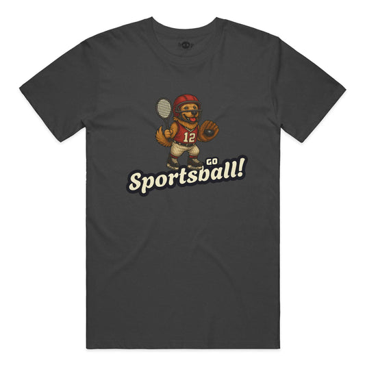 Funny dog owner t-shirt with sarcastic humor -Go Sportsball - Triblend T