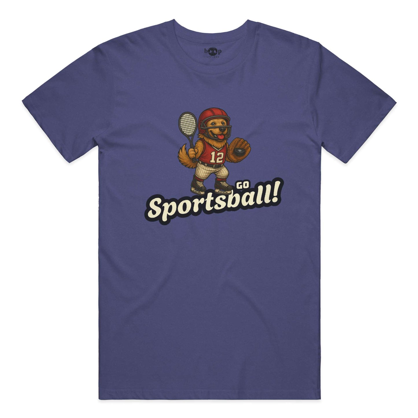 Funny dog owner t-shirt with sarcastic humor -Go Sportsball - Triblend T