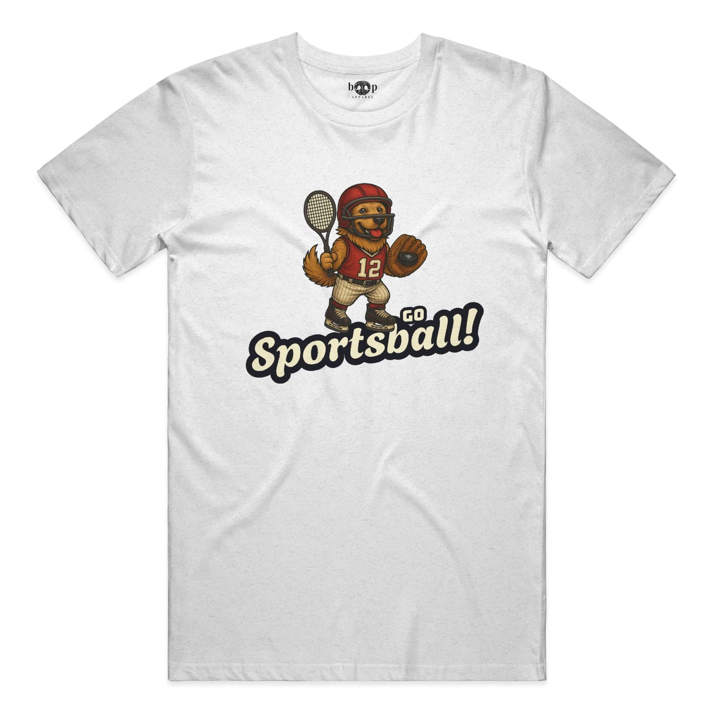 Funny dog owner t-shirt with sarcastic humor -Go Sportsball - Triblend T