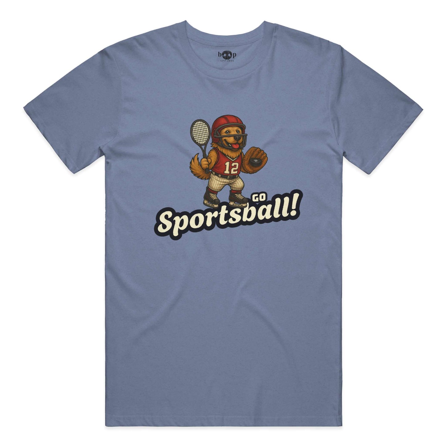 Funny dog owner t-shirt with sarcastic humor -Go Sportsball - Triblend T