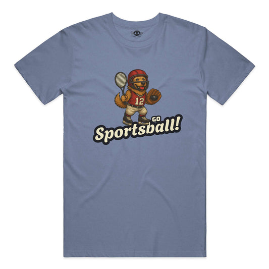 Funny dog owner t-shirt with sarcastic humor -Go Sportsball - Triblend T