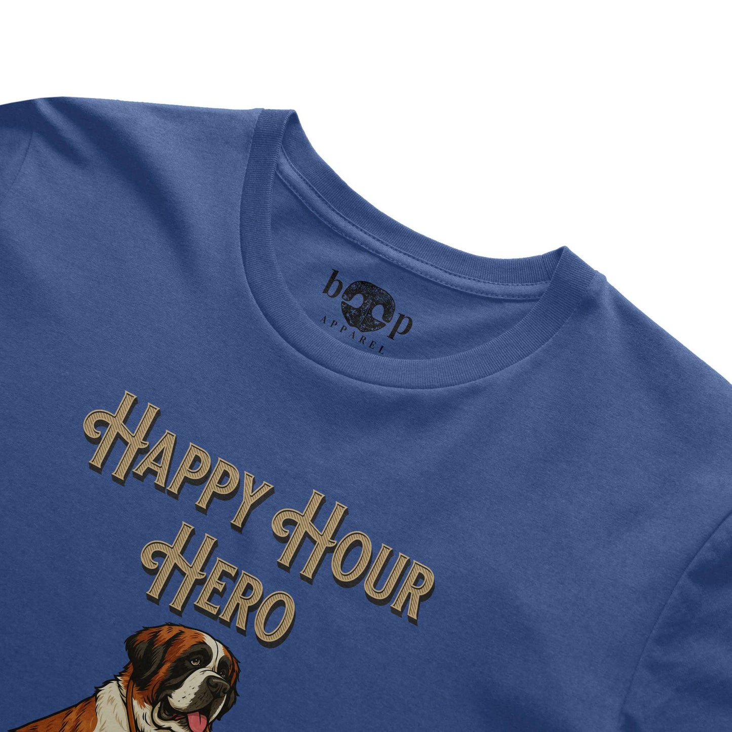 Funny dog owner t-shirt with sarcastic humor -Happy Hour Hero - Triblend T