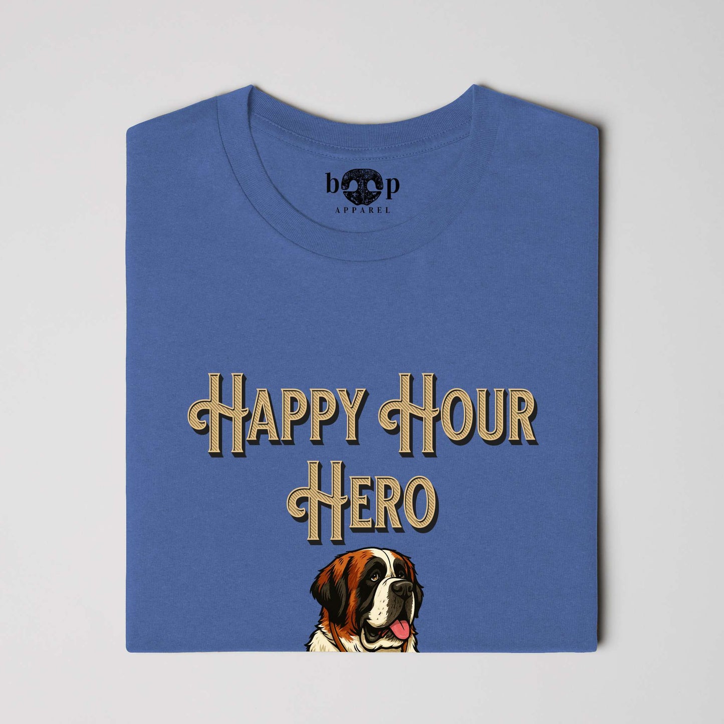 Funny dog owner t-shirt with sarcastic humor -Happy Hour Hero - Triblend T
